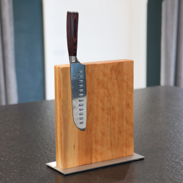 Magnetischer Messerblock Kirschbaum – Massiver Holz Messerblock handgefertigt