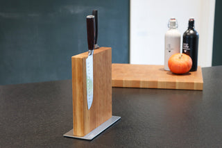 Magnetischer Messerblock aus Kirschbaum